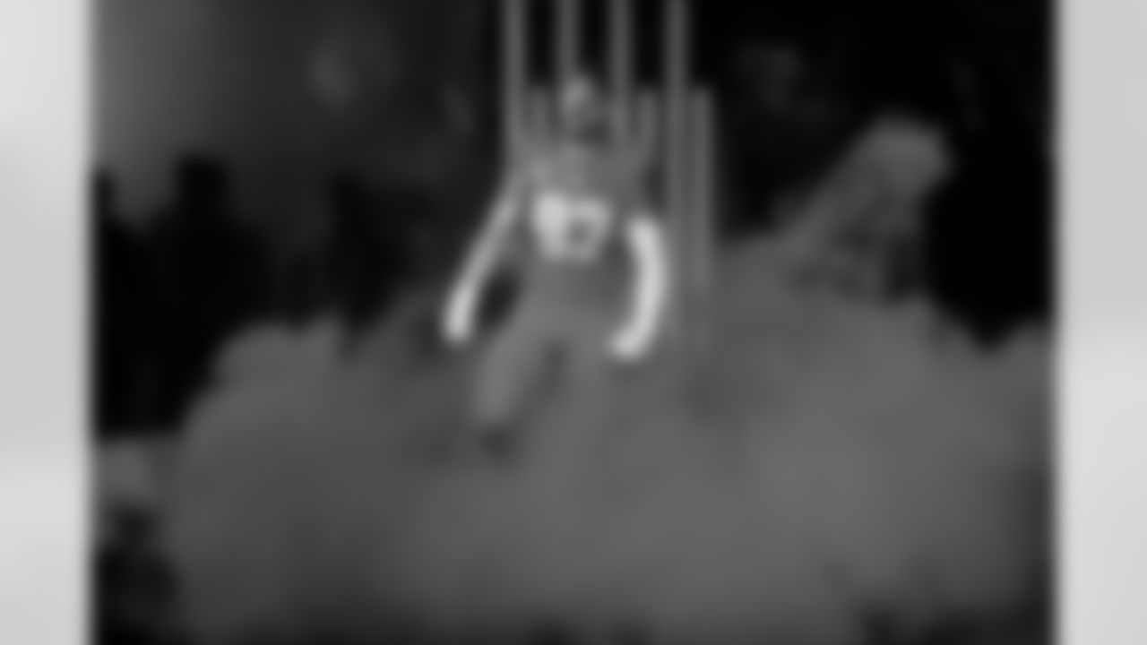 Detroit Lions edge rusher Aidan Hutchinson (97) during an NFL football game against the Cleveland Browns on Sunday, Sept. 28, 2025 in Detroit. (Jeff Nguyen/Detroit Lions via AP)